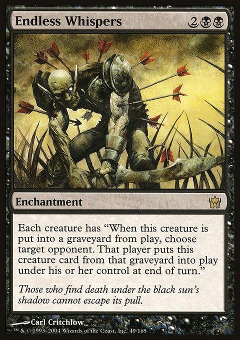 Endless Whispers, Fifth Dawn #49, Magic: The Gathering card