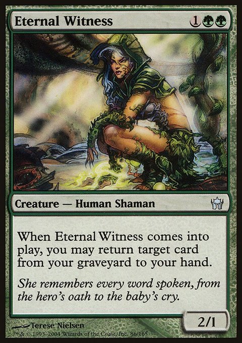Eternal Witness, Fifth Dawn #86, Magic: The Gathering card