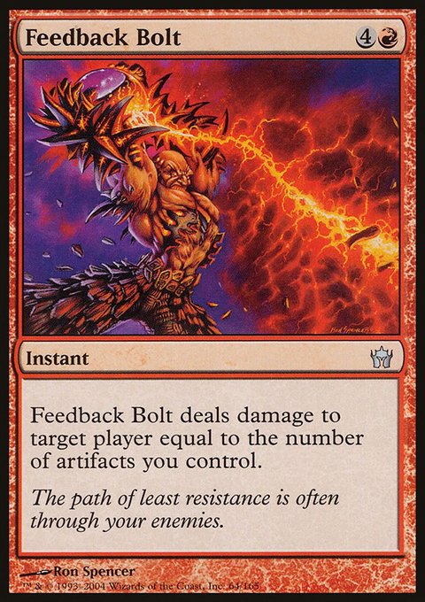 Feedback Bolt, Fifth Dawn #64, Magic: The Gathering card