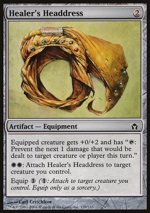 Healer's Headdress, Fifth Dawn #129, Magic: The Gathering card