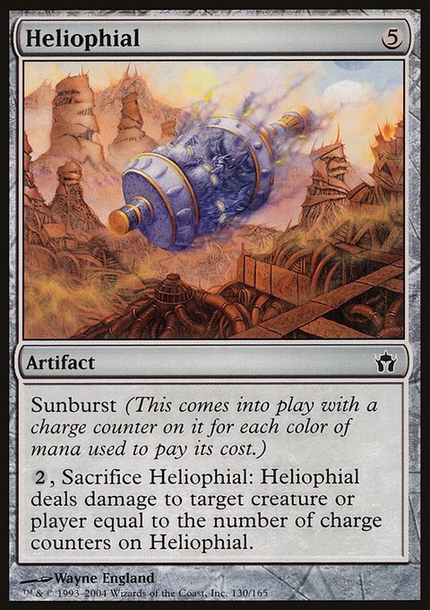 Heliophial, Fifth Dawn #130, Magic: The Gathering card