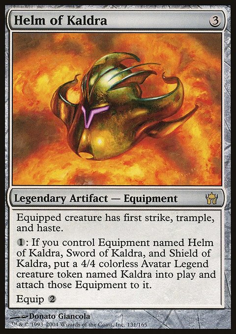 Helm of Kaldra, Fifth Dawn #131, Magic: The Gathering card