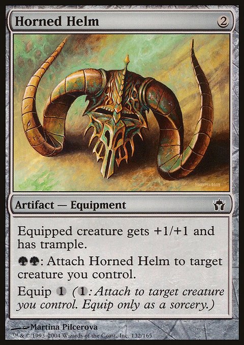 Horned Helm, Fifth Dawn #132, Magic: The Gathering card