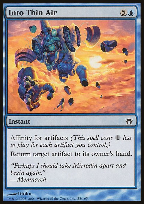 Into Thin Air, Fifth Dawn #33, Magic: The Gathering card
