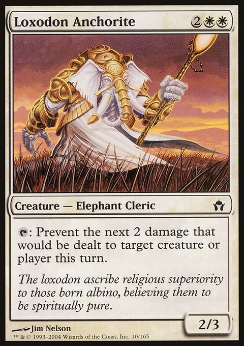 Loxodon Anchorite, Fifth Dawn #10, Magic: The Gathering card