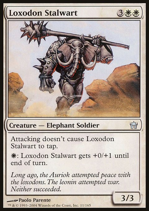Loxodon Stalwart, Fifth Dawn #11, Magic: The Gathering card