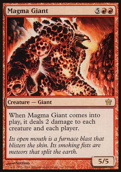Magma Giant, Fifth Dawn #72, Magic: The Gathering card