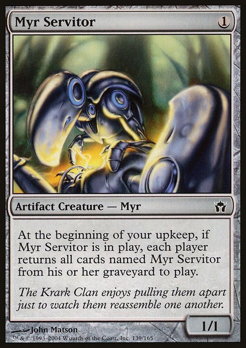 Myr Servitor, Fifth Dawn #139, Magic: The Gathering card
