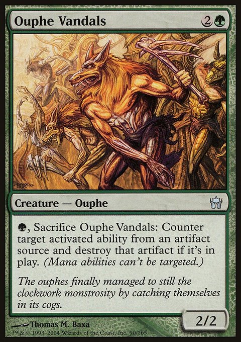 Ouphe Vandals, Fifth Dawn #90, Magic: The Gathering card