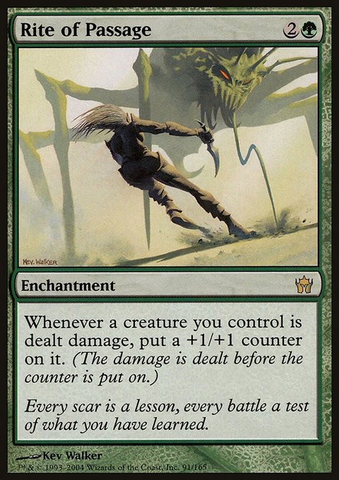 Rite of Passage, Fifth Dawn #91, Magic: The Gathering card