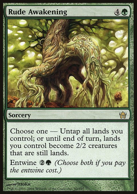 Rude Awakening, Fifth Dawn #92, Magic: The Gathering card