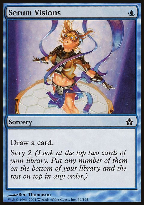 Serum Visions, Fifth Dawn #36, Magic: The Gathering card