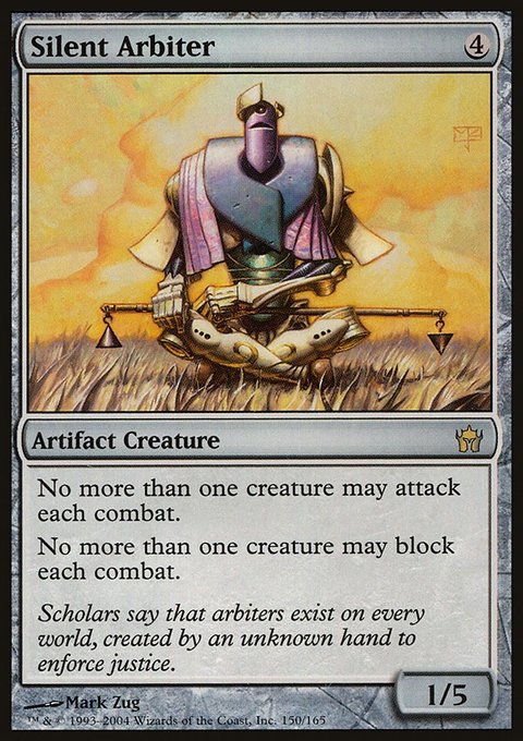 Silent Arbiter, Fifth Dawn #150, Magic: The Gathering card