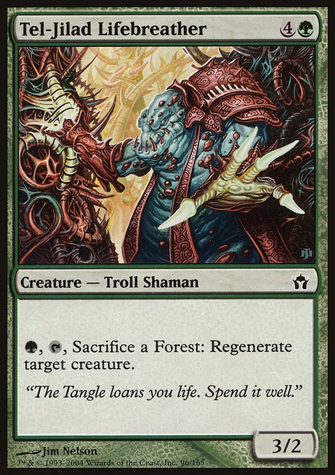Tel-Jilad Lifebreather, Fifth Dawn #96, Magic: The Gathering card