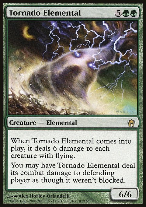 Tornado Elemental, Fifth Dawn #97, Magic: The Gathering card