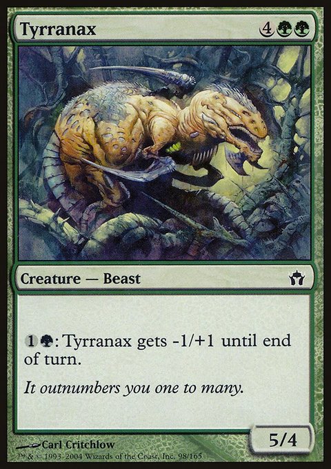 Tyrranax, Fifth Dawn #98, Magic: The Gathering card