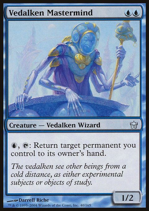 Vedalken Mastermind, Fifth Dawn #40, Magic: The Gathering card