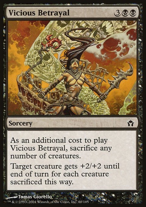 Vicious Betrayal, Fifth Dawn #60, Magic: The Gathering card