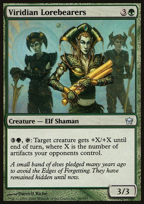 Viridian Lorebearers, Fifth Dawn #99, Magic: The Gathering card