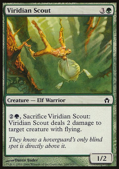 Viridian Scout, Fifth Dawn #100, Magic: The Gathering card