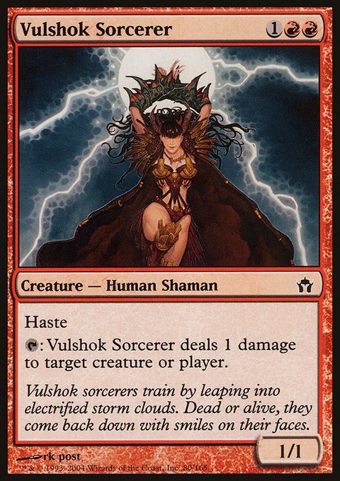 Vulshok Sorcerer, Fifth Dawn #80, Magic: The Gathering card