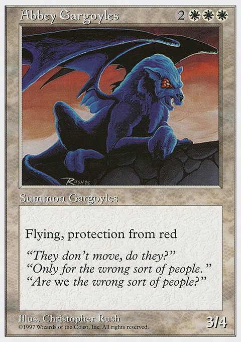 Abbey Gargoyles, Fifth Edition #1, Magic: The Gathering card