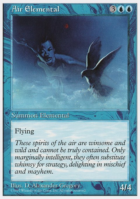 Air Elemental, Fifth Edition #71, Magic: The Gathering card