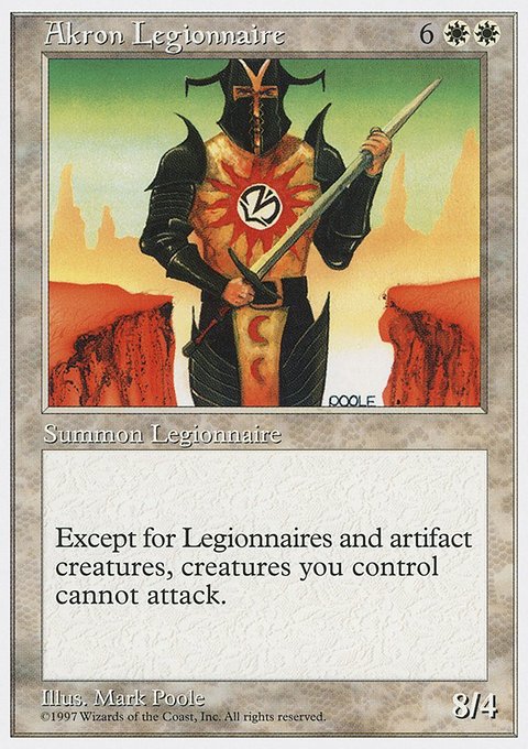 Akron Legionnaire, Fifth Edition #2, Magic: The Gathering card
