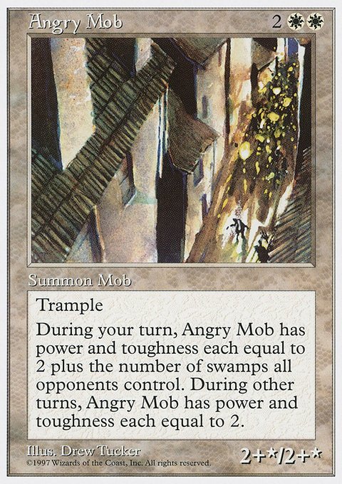 Angry Mob, Fifth Edition #4, Magic: The Gathering card