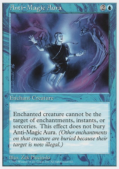 Anti-Magic Aura, Fifth Edition #72, Magic: The Gathering card
