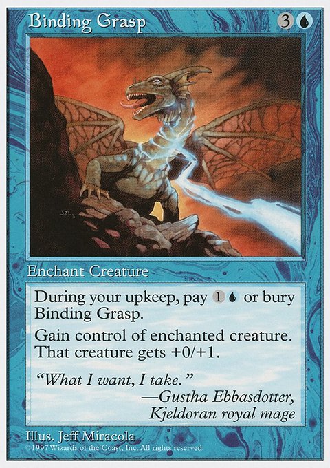 Binding Grasp, Fifth Edition #74, Magic: The Gathering card