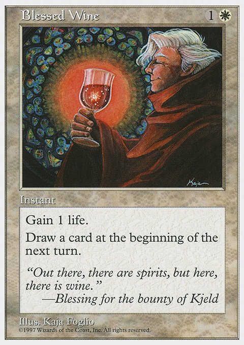Blessed Wine, Fifth Edition #11, Magic: The Gathering card