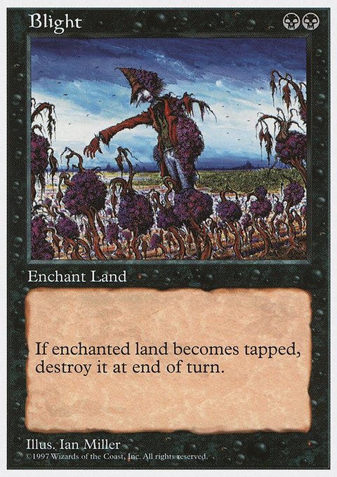 Blight, Fifth Edition #144, Magic: The Gathering card