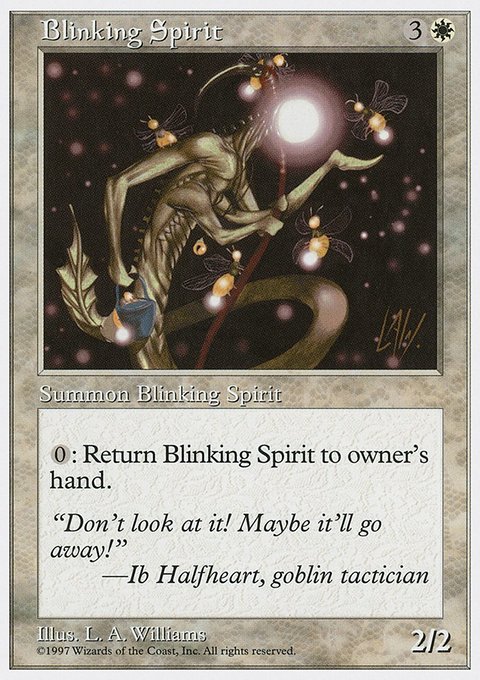 Blinking Spirit, Fifth Edition #12, Magic: The Gathering card
