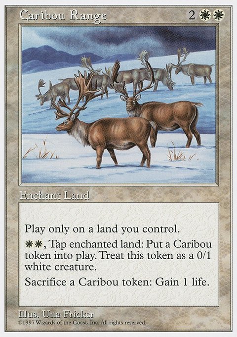Caribou Range, Fifth Edition #14, Magic: The Gathering card