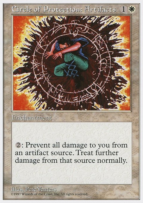 Circle of Protection: Artifacts, Fifth Edition #16, Magic: The Gathering card