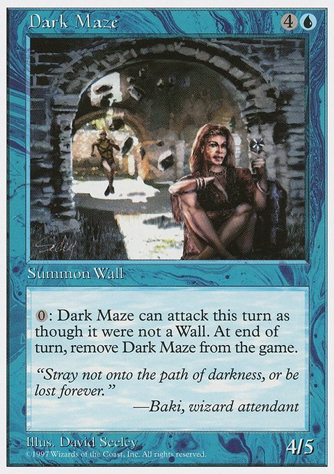 Dark Maze, Fifth Edition #80, Magic: The Gathering card