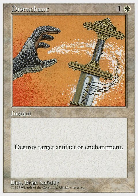 Disenchant, Fifth Edition #26, Magic: The Gathering card
