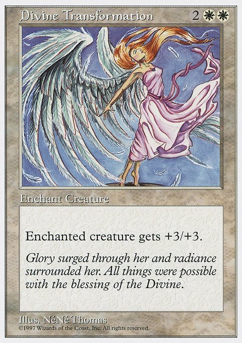 Divine Transformation, Fifth Edition #28, Magic: The Gathering card