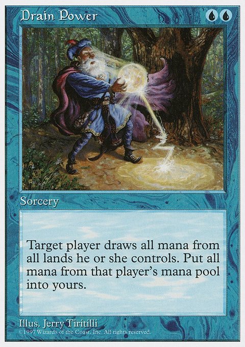 Drain Power, Fifth Edition #82, Magic: The Gathering card