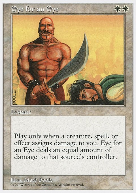 Eye for an Eye, Fifth Edition #30, Magic: The Gathering card