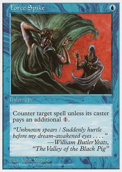 Force Spike, Fifth Edition #88, Magic: The Gathering card