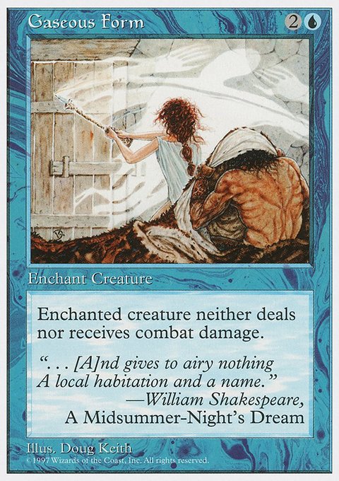 Gaseous Form, Fifth Edition #90, Magic: The Gathering card