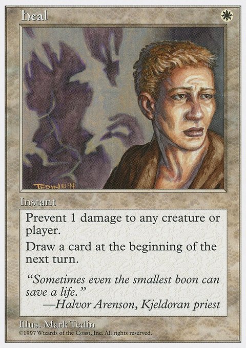 Heal, Fifth Edition #32, Magic: The Gathering card