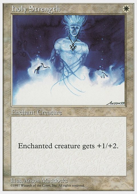 Holy Strength, Fifth Edition #35, Magic: The Gathering card