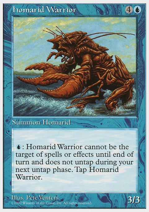 Homarid Warrior, Fifth Edition #92, Magic: The Gathering card