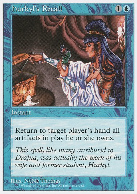 Hurkyl's Recall, Fifth Edition #93, Magic: The Gathering card