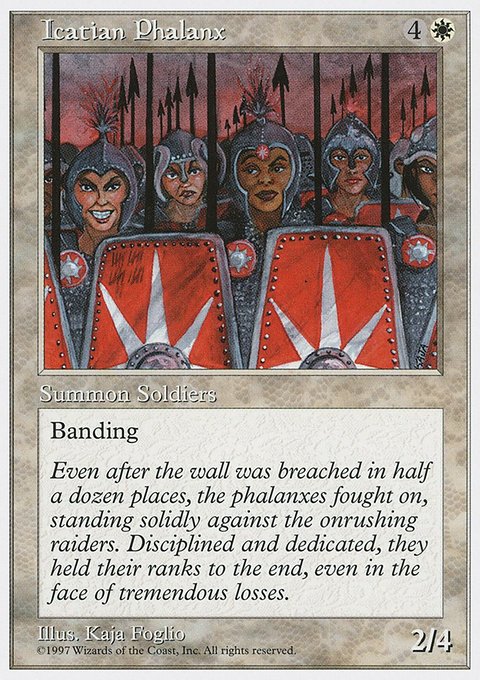 Icatian Phalanx, Fifth Edition #36, Magic: The Gathering card