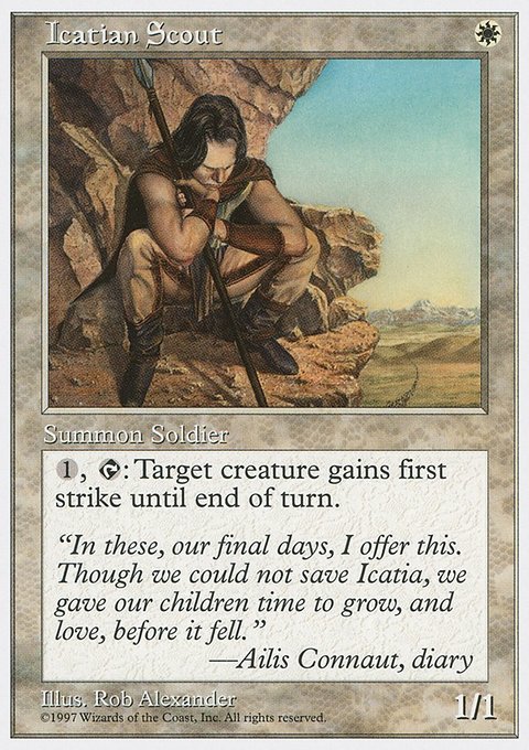 Icatian Scout, Fifth Edition #37, Magic: The Gathering card
