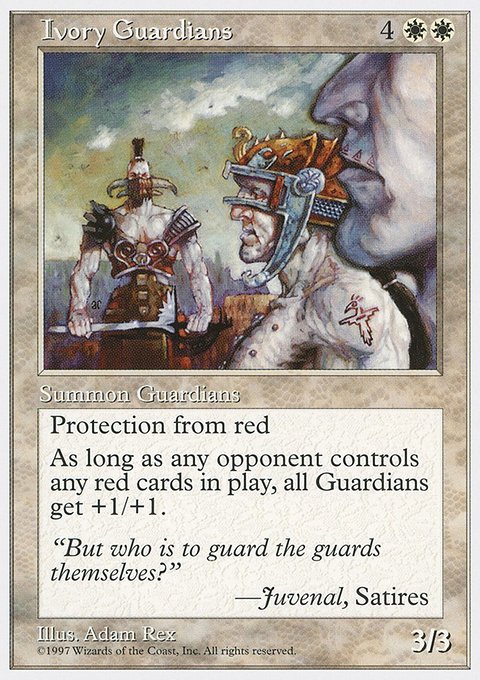 Ivory Guardians, Fifth Edition #40, Magic: The Gathering card